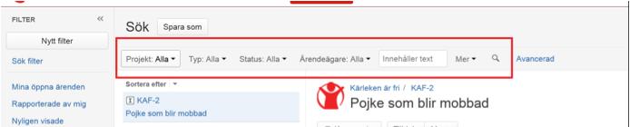 För att lägga en kommentar trycker man på en av de två knapparna märkta Kommentar. För att redigera en chatlogg som skapats av den egna organisationen så trycker man på knappen redigera.