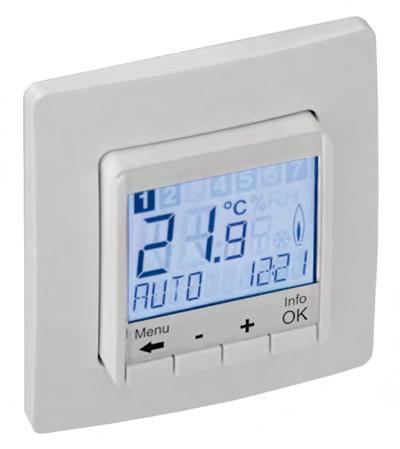 Golvkonvektor NK kan beställas med rumstermostat för att lätt kunna reglera värmen i rummet.