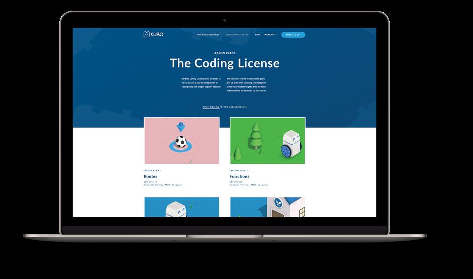Lektionsplanerna i The Coding License The Coding License, som finns att granska eller ladda ned på www.kubo.