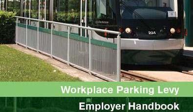 Workplace Parking Levies, Nottingham Om arbetsgivaren har mer än 10 anställda, arbetsgivaren ska betala avgift till kommunen efter antal parkeringsplatser på egen tomt Det krävdes att förändra