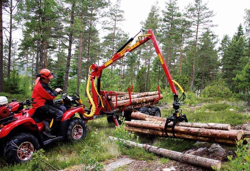 Griplastarvagnar Underlätta jobbet i skogen och