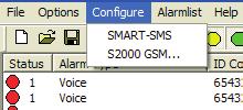 Exportera till excel-fi l System information Konfi gurera S-SMS