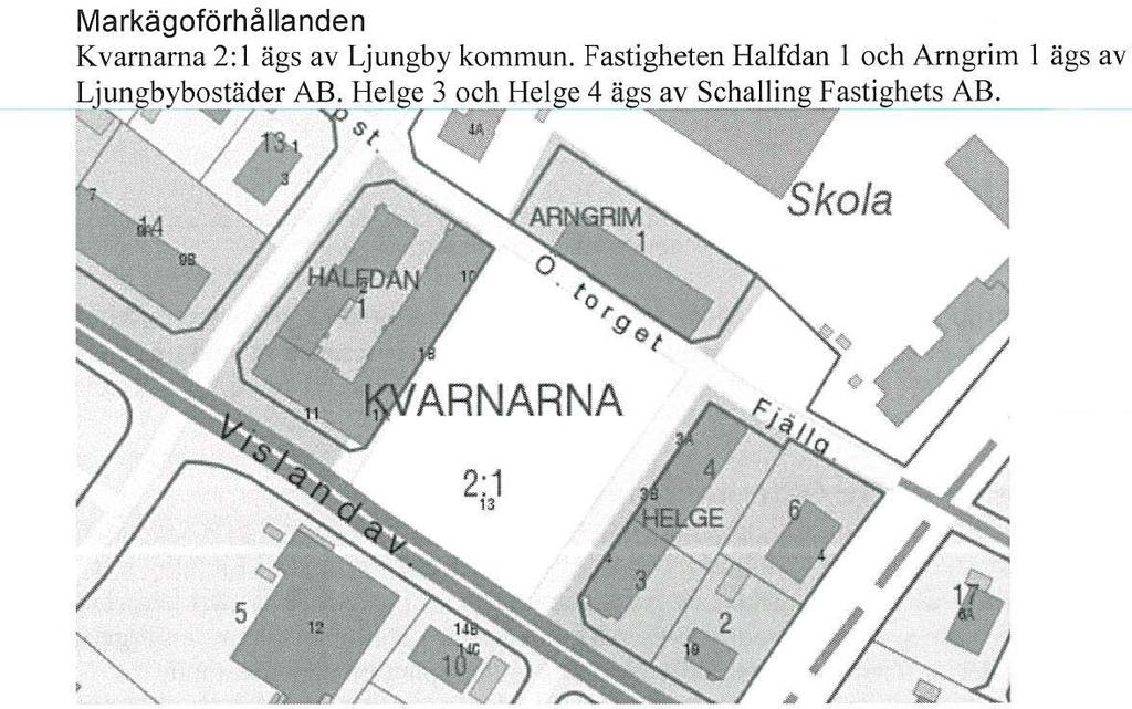 2(14) Dnr 2016/0490 Karta över planområdets fastigheter.