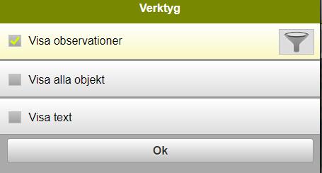 GENERELLT Näsgård Observationer är en tilläggsmodul till Näsgård MOBILE och finns i programmets kartfunktion. Det går att rita in punkter, linjer och arealer.