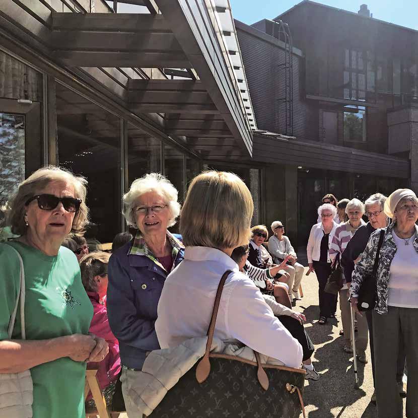 På årets vårutfärd besökte 70 glada marthor