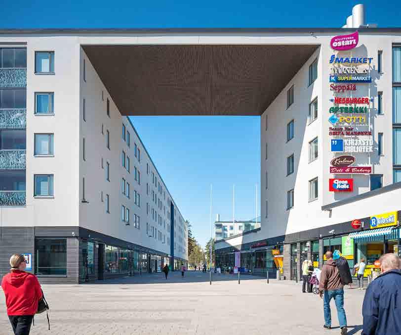 Den offentliga miljön mer invånarvänlig Kvarnbäckens centrum Förortsprojektet fokuserar på planeringen av de viktigaste offentliga utomhuslokalerna, gångstråken och stationsomgivningarna.