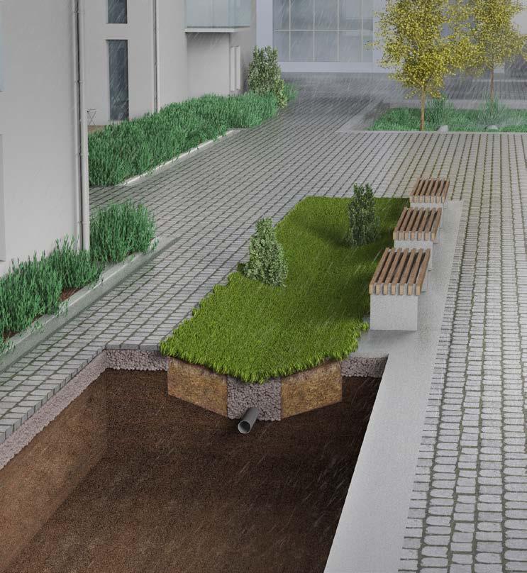 Leca Lättklinker är ett lämpligt substratmaterial för permeabla och semipermeabla ytor som kan fungera som gångvägar, parkeringsplatser och rekreationsområden.