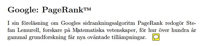 matemack kan vara.