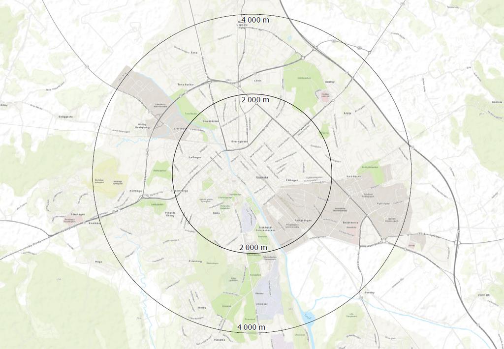 Det finns platser utöver stadsdelsnoderna som kan utgöra lokala centrum. Ett exempel är Flogsta centrum, eftersom centrumfunktionerna där bedöms hålla samma nivå som hos flera av stadsdelsnoderna.