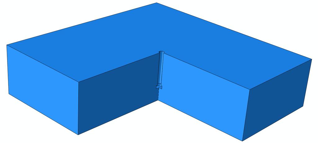 4. MODELL De numeriska simuleringarna i detta projekt har utförts på ett kvadratiskt betongblock med en bult i mitten. Betongblocket är 1.2 m x 1.2 m och 0.3 m högt.