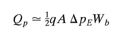 terminal strömmar, approximation, laddningsmodellen Hål distributionen i basen, Triangelapproximation Hålen