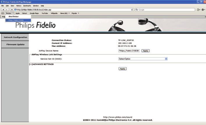 Philips DS9100W XXXXXX 4 Här kan du ändra de