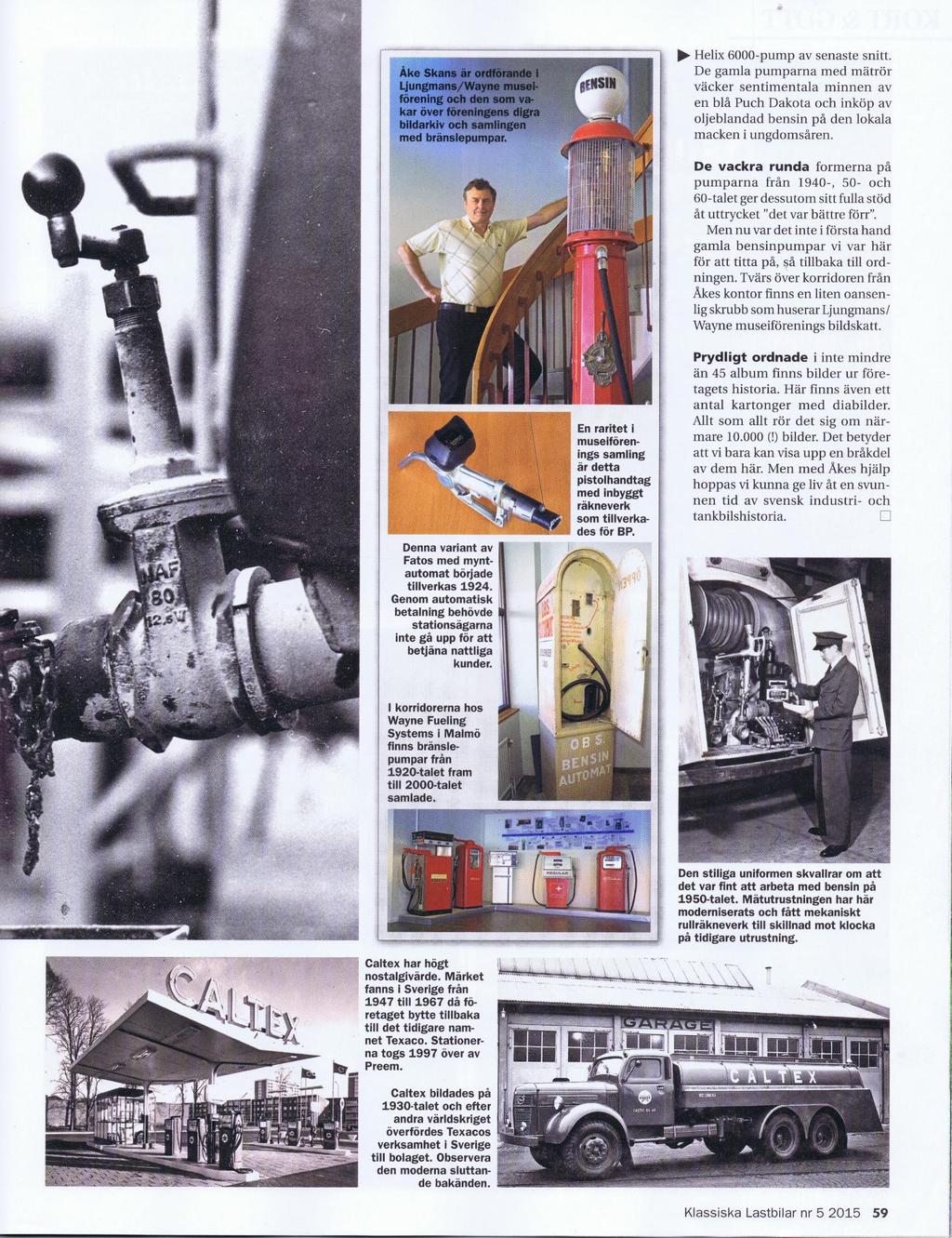 Utdrag ur tidningen "Klassiska Lastbilar" - www.
