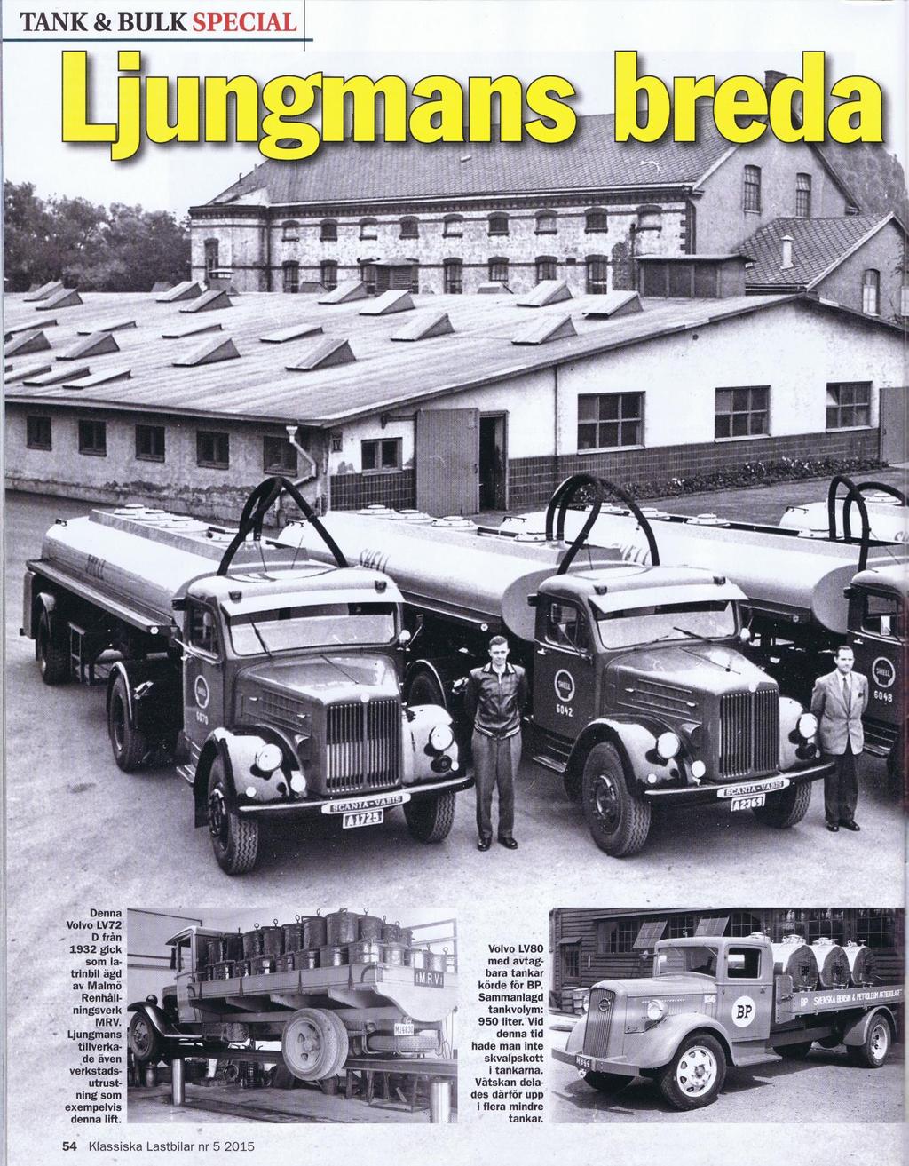 Utdrag ur tidningen "Klassiska Lastbilar" - www.