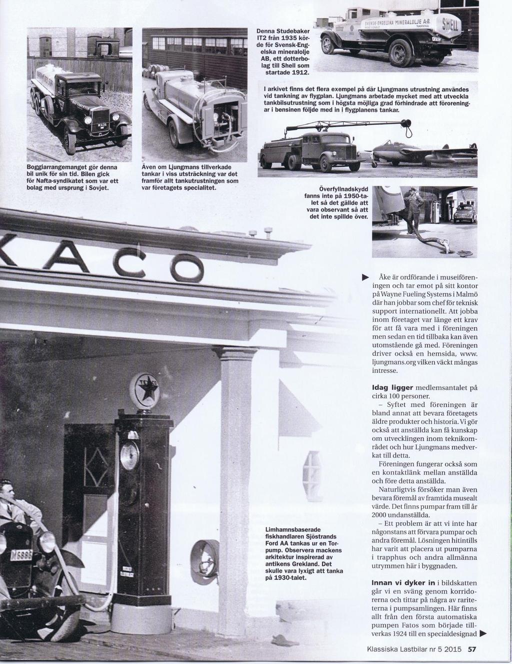 Utdrag ur tidningen "Klassiska Lastbilar" - www.