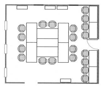 Verktyg, välj rätt byggnad "Make sure there are whiteboards and coffee corners all over the building.