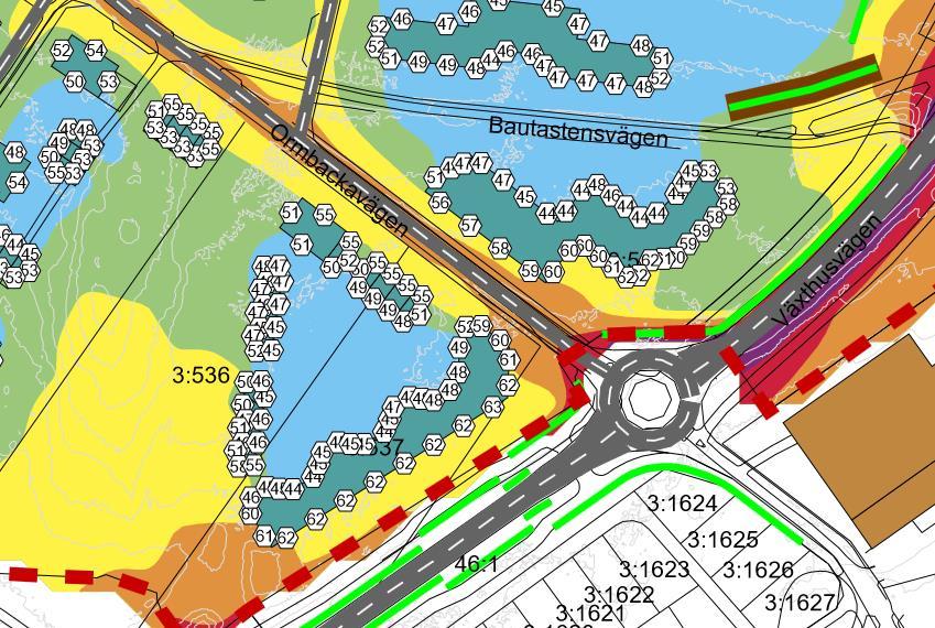 Förslag till ädrigar i kvartersstruktur Neda ges förslag till åtgärder. Prövas mot Avstegsfall A Figur 6. Förslag till åtgärder.