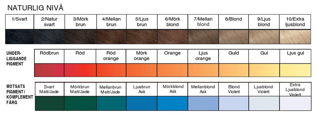 GRUNDLÄGGANDE FÄRGLÄRA UNDERLIGGANDE PIGMENT