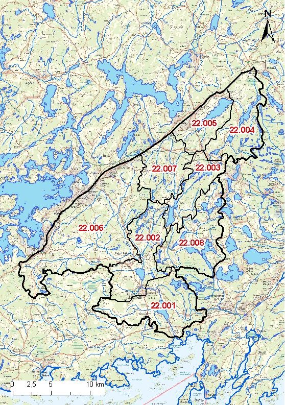 2 och miljöcentralen områdena med betydande översvämningsrisk inom avrinningsområden och kustområden.