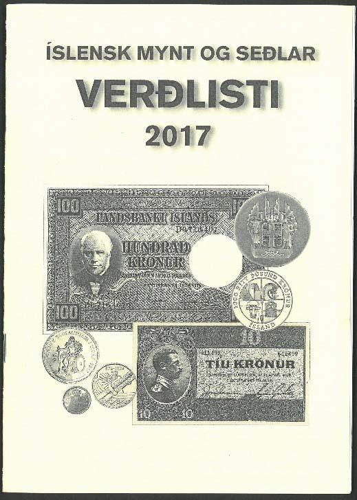 Värderingslistor för Isländska Mynt, Sedlar & Minnesmynt.