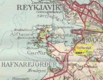 1.7 GARÐAHREPPUR Garðabær has been an office under many names since firstopening 1.6.1950: Silfurtún 1.6.1950 to 31.10.1958 (this is named on the map) Ásgarður (2) 1.11.1958 to 31.12.