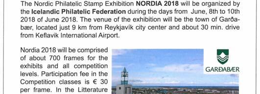 ISLANDSSAMLARNA till NORDIA 2018 i Garðabær 8 10 juni.