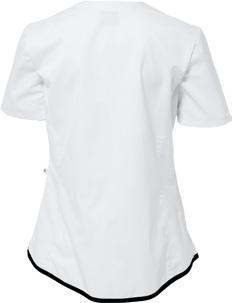 Lätt insvängd modell i ett flexibelt tyg med stretchegenskaper.