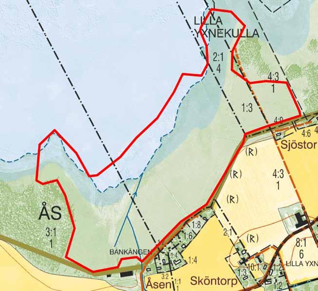 Bankängen 23 ha Jämte Sjötuna och Kvarnängen den mest besökta strandängen. Ängen är fortfarande i väl hävdat skick även om betestrycket minskat under senare år.