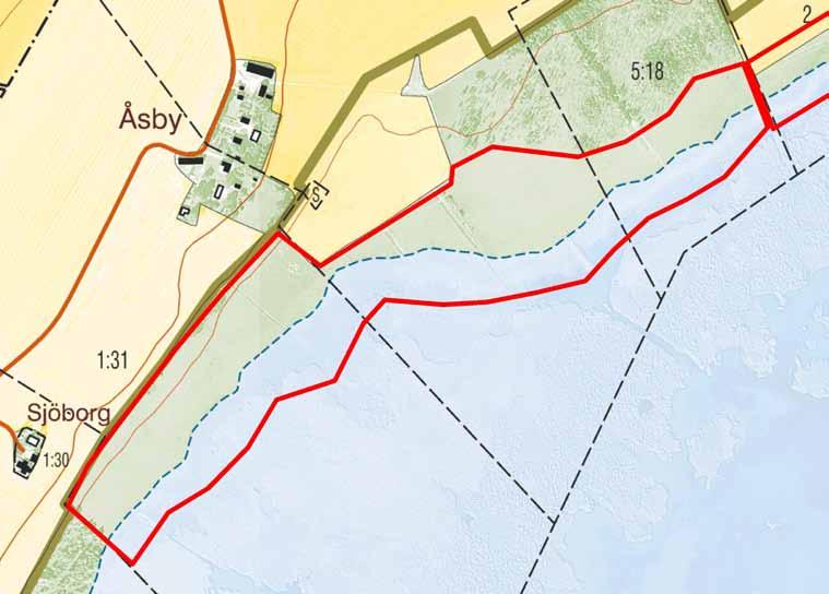 Åsby 19 ha Området har varit välbetat, ja rent av kortsnaggat, under många år.