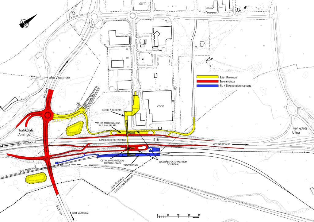 1 Sammanfattning Täby centrum - Arninge är en framtida viktig knutpunkt för nordostkommunerna i Stockholms län.