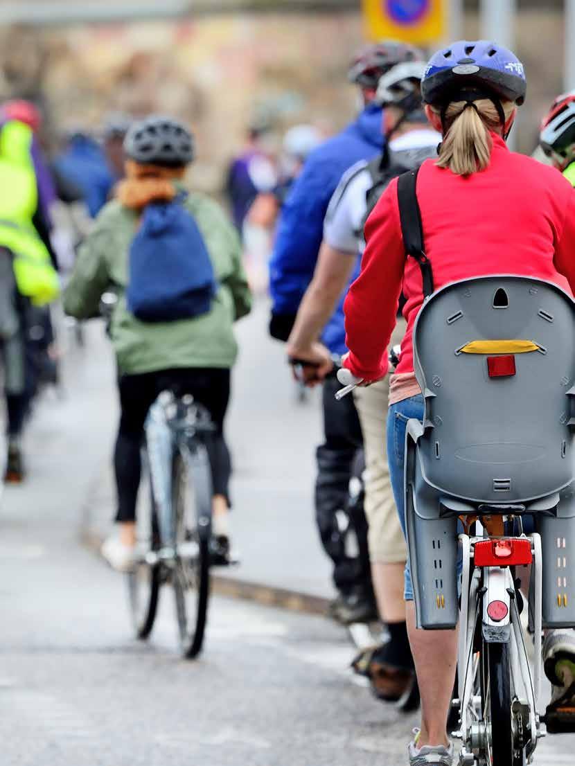 Folksamgruppen undersöker förut sättningar för cykelpendlare Allt fler städer arbetar för att fler ska ta cykeln istället för bilen.