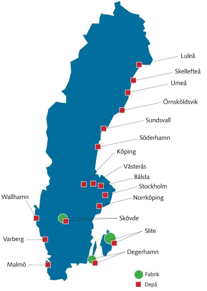 SEK Årsproduktion 2,9 milj.