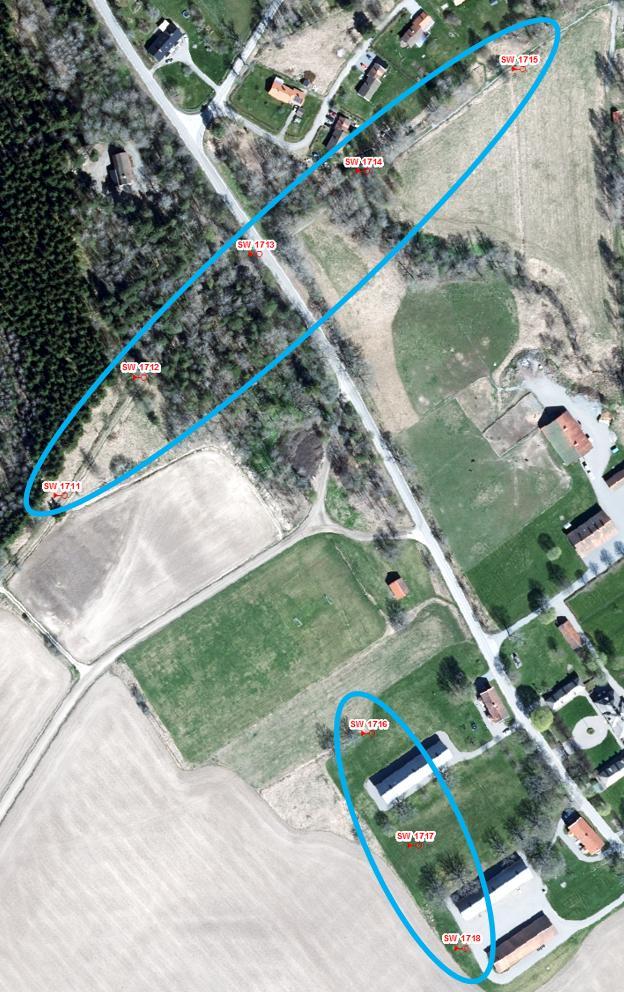 Två samlingsprov skickades för analys på laboratorium.