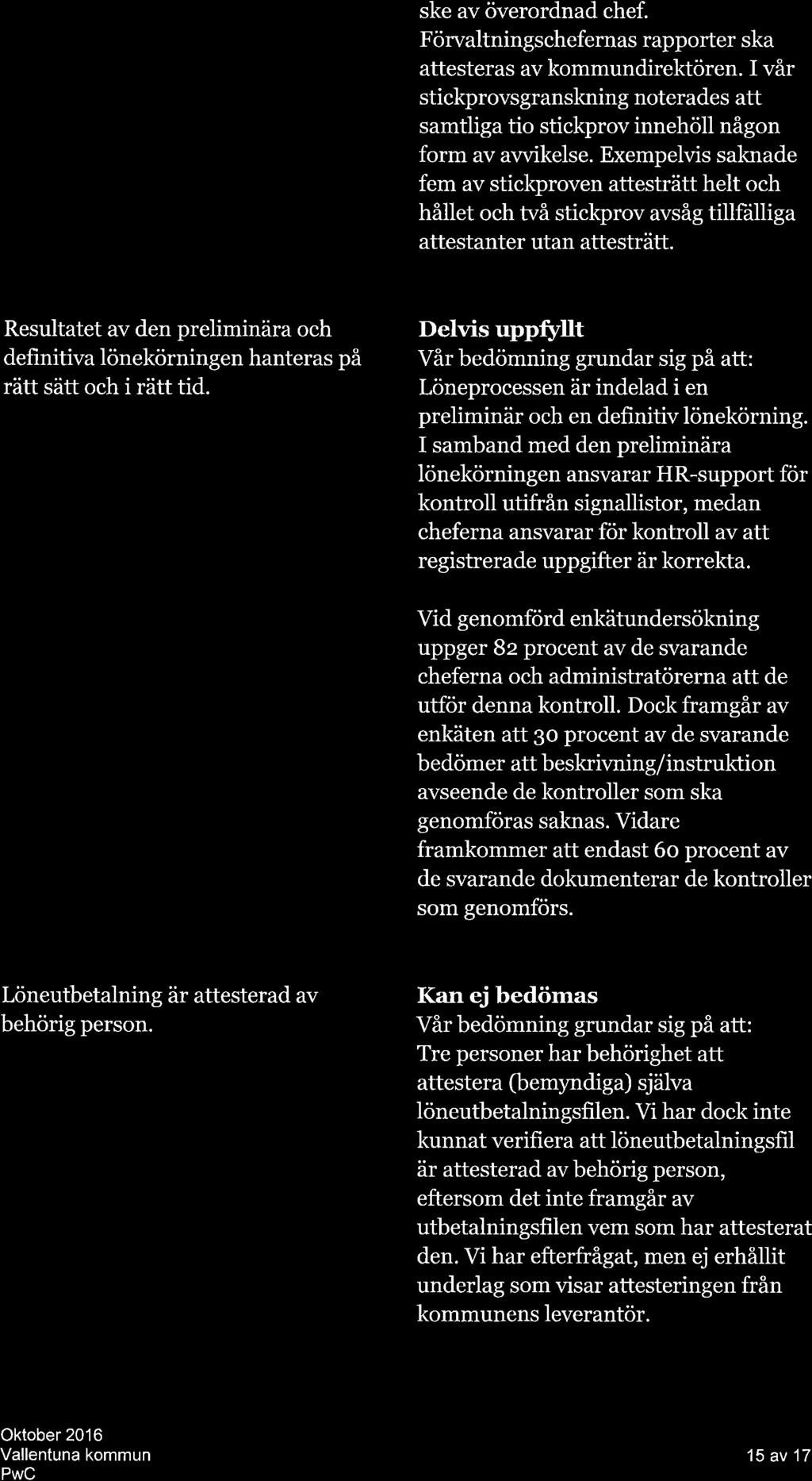 I ske v överordnd chef. Förvltningscheferns rpporter sk ttesters v kommundirektören. I vår stickprovsgrnskning noterdes tt smtlig tio sticþrov innehöll någon form v wikelse.