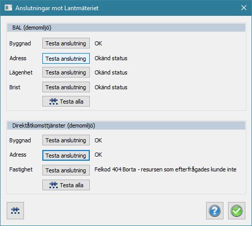 Synkdatum Det är möjligt att använda attribut för synk-datum för att sedan kunna söka ut BAL-objekt som inte synkats till Lantmäteriet. Detta görs till exempel via triggrar i databasen.