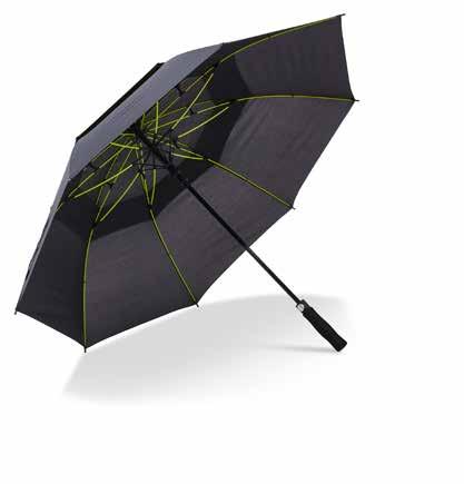 AD BRELLA GOLFPARAPLYER 2032. Paraply Mine Välj miljösmart! Ett prisvärt golfparaply med 14 mm skaft och spröt i grafit. Vindtåligt för kraftiga vindar.
