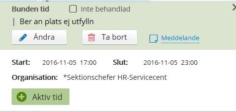 Klicka på Spara. Rapporten lägger sig i aktuell dag i kalendern.