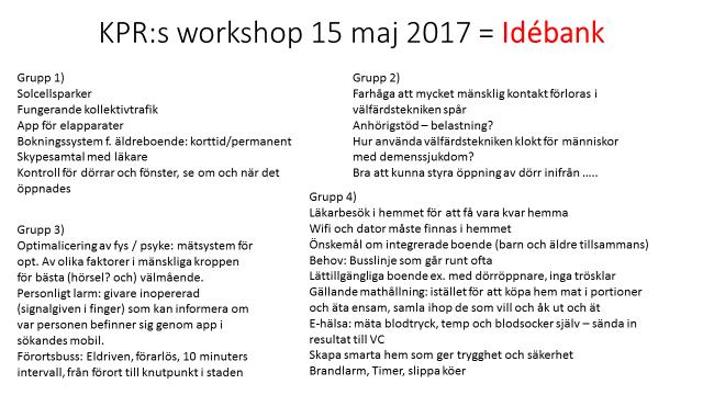 Mini WORKSHOP på Funktionshinderrådet 15 februari 2018 gällande AllAgeHub UTMANINGAR Ensamhet Matsituationer bygga ut Träffpunkter bjuda hem målgruppen på middag 1 gng/mån el. v.