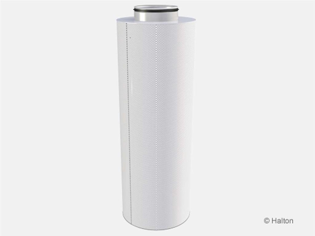 Halton Zen Circle ZCI deplacerande ventilationsdon Stor tilluftskapacitet Jämn distribution av tilluften uppnås med hjälp av små perforerade hål som ger optimala förhållanden vid fronplåtens