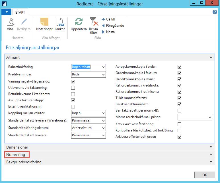 programmet automatiskt kan tilldela dokumenten nummer.