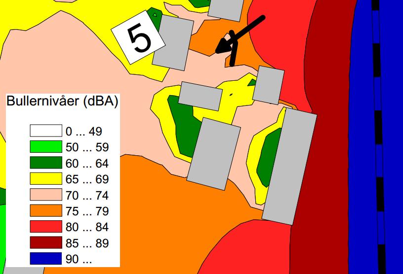 6. Skyddsåtgärder och försiktighetsmått 6.1. Bullerskyddsåtgärd Buller- och vibrationsutredningen som har genomförts inkluderar ett bostadshus Nås 76:2 samt ett fritidshus Nås 76:3.