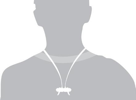 Magnetic Feature When you do not use the earphones, you can easily and safely transport them by hanging them around your neck like a necklace thanks to the magnetic feature of the earphone housing.