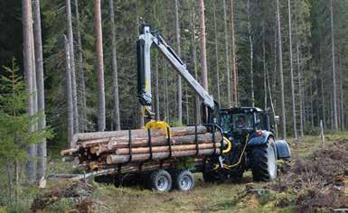 Det teleskopiska utskjutet ger väldigt lång räckvidd, samtidigt som kranens längd kan minskas vid transport.