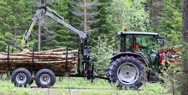 Starka lösningar Med Trejon Multiforest förvandlas alla traktorer till kraftfulla skogsekipage.