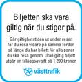 Interiöra dekaler trafikantinfo, alla dörrar Luta Er ej.