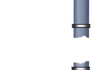Dimension Liggande Stående mm ledning ledning L L 50 0,5 m 1,0 m 75 0,8 m 1,3 m 110 1,1 m 1,5 m Expansionsupptagning För PP-system är längdutvidgningen 0,13 mm/m och C.
