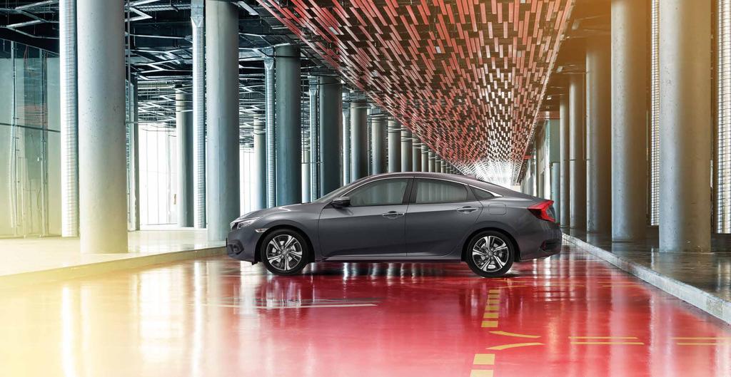 DIN NYA CIVIC Med helt ny design och konstruktion representerar Civics nya 4-dörrarsmodell vår innovativa anda och strävan mot teknisk överlägsenhet.