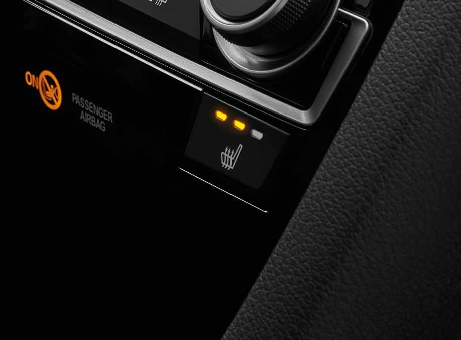 PARKINGSBROMS ELUPPVÄRMDA SÄTEN ECON-KNAPP BAGAGEUTRYMME Den elektriska parkeringsbromsen Vi