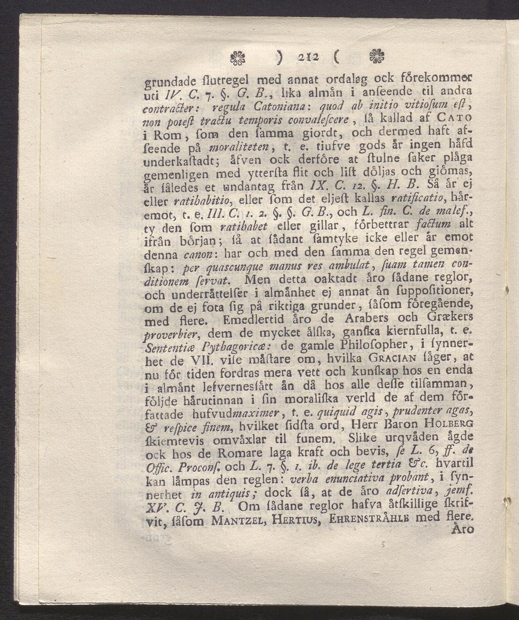 <$?» A n t r\ f grundade fiutregel med snnat ordalag ock förekommer uti IF. C. 7.. G.