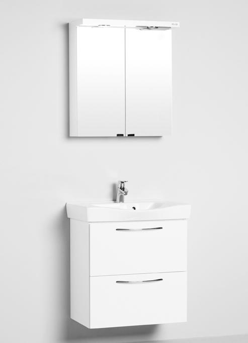 Standard produkt WC/D/Tvätt & WC/D Basic tvättställspaket 650, vit.